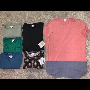 6 Lularoe Irma tops, XXS
